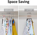 VECELO Premium Velvet Clothes Hangers Suit Heavy Duty (60 Pack)-Non Slip & Space-Saving with 8 Finger Clips & Tie Rack Excellent for Men and Women,Black - Image 5