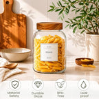 CONNOO 2Pcs-66oz Glass Storage Containers with Lids - Image 5