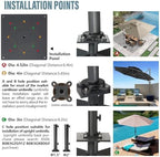 In-ground Umbrella Base for Offset Cantilever Umbrellas, Stainless Steels Outdoor Umbrella Base, Upright Outdoor Umbrella Holder - Image 5