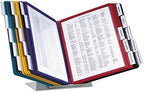 Durable Desktop Reference System, 20 Double-Sided Panels, Assorted Colors by DURABLEOfficeProducts