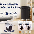 150L Large Capacity Rolling Laundry Basket Hamper with Wheels, Clothes hamper and Removable Bag for Home, Laundry Room, Bedroom, Bathroom, Apartment, Dorm - Image 3