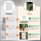 Laundry Hamper with Wheels, 150L Rolling Laundry Basket with Bag & Handles - Image 3