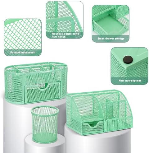 17 IN 1 Office Desk Organizer Set for Back to School Supplies Accessories - Image 3