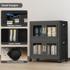 UAMFURI Stackable Storage Bins with Lids, 96QT Extra Large Storage Cabinet - Image 4