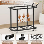 Rolling Laundry Hamper with Wheels, Laundry Hamper 3 Section with Lid Gray - Image 5