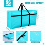 4 Pcs 96 Gallon Extra Large Moving Bags Heavy Duty Storage Bag - Image 2