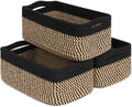 Goodpick 3Pack Wicker Storage Baskets for Closet, 11 x 7 x 4.5 by Goodpick