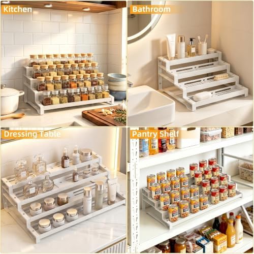 Spice Rack Organizer for Cabinet, 13-21.5" Expandable Spicy Shelf - Image 5