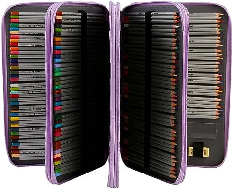 300 Slots Colored Pencil Case Organizer, 4 Layer Bag - Image 3