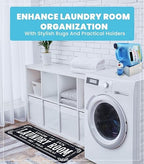 Skywin Laundry Detergent Holder with Laundry Room Rug Runner - Image 3