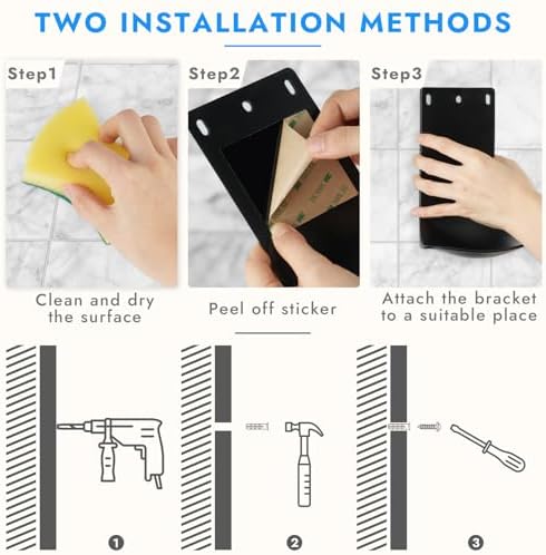 10PCS Dispenser Drip Tray Wall Mount Soap Dispenser Bracket,Laundry Detergent Drip Catcher Prevent Dripping and Spraying, Easy to Clean(Black) - Image 7