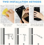 10PCS Dispenser Drip Tray Wall Mount Soap Dispenser Bracket,Laundry Detergent Drip Catcher Prevent Dripping and Spraying, Easy to Clean(Black) - Image 7