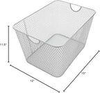 YBM HOME Kitchen Pantry Organizer Wire Baskets for Shelves, Cabinets, Pantry, Countertop, Mesh Open Storage Bin Metal Basket for Organizing Food Supplies, 12 Pack, 15x12x11.5 - Image 2