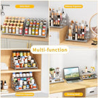 2 Pack Spice Rack Organizer for Cabinet, Depth Adjustable 4 Tier Spice Rack - Image 6