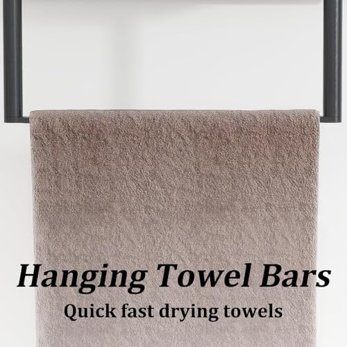 Bethom Towel Racks for Bathroom, 3Tier Towel Storage Organizer, Matte Black - Image 4