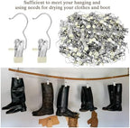 Yinder 150 Pcs Boot Hanger Clips Laundry Hooks Stainless Steel Hooks, Beige - Image 4