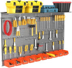 TORACK Metal Pegboard with Peg Board Hooks, Tools Storage Pegboard - Image 7