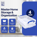 Really Useful Box 4 Liter Plastic Storage File Box Container, 4 Pack - Image 2