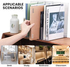 Clear Vertical Magazine File Holder, Plastic Desk Organizer Binder, 4PC - Image 4