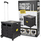 dbest Products Quik Cart Pro Collapsible Rolling Crate on Wheels - Black by dbestproductsInc