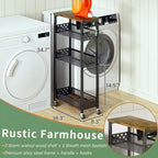 OKZEST Slim Laundry Room Organization Cart with Detergent Dispenser Holder - Image 4