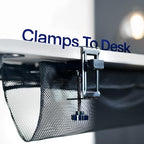 VIVO Black Clamp-on 24 in Mesh Net Cable Management Holder, DESK-AC24MH - Image 3