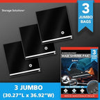 Shrink-Pak Vacuum Seal Storage Bags for Clothing, Travel, Bedding | Tear & Water Resistant, Dual-Valve Space Saver Compression Bags, Pump Included - Jumbo (30x36 Inch), 3-Pack - Image 3
