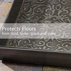 HF by LT Birch Forest Pattern Metal Boot Storage Tray, 30 x 13 inches, Antique Copper Finish - Image 5