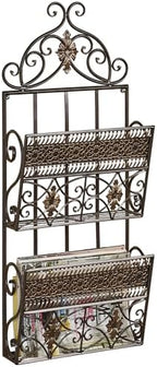 Touch of Class Charleston Metal Wall Organizer Bronze Double 13" Wx5 Dx32 H by TouchofClass