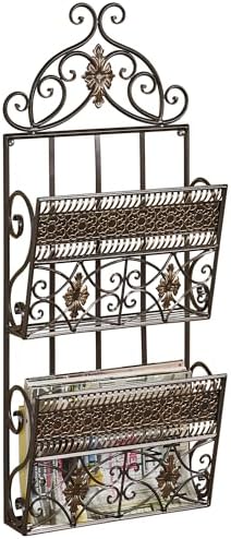 Touch of Class Charleston Metal Wall Organizer Bronze Double 13" Wx5 Dx32 H by TouchofClass