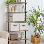 StorageWorks Fabric Storage Bins with Lids, Closet Storage Bins - Image 3