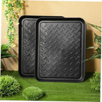 Plastic Boot Tray with Raised Edge 2 Pack for Entryway - Image 4