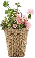 Handwoven Seagrass Boho Front Door Basket for Flower Plants by LGENHOOMHandwovenNaturalWaterHyacinthBasket