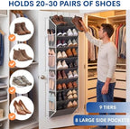 Ofiray-home Over the Door Shoe Organizer, 20-30 Pairs - Image 2