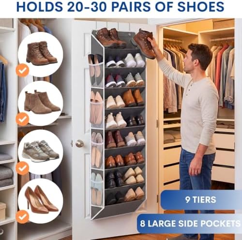 Ofiray-home Over the Door Shoe Organizer, 20-30 Pairs - Image 2