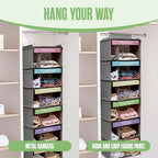 Kids Clothes Organizer, Weekly Clothes Organizer for Kids, 6 Shelf, Grey - Image 5