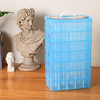 Sooyee 7 Layers Stackable Storage Container, 70 Adjustable Compartments Stackable Storage Container for Kids Toys, Art Crafts, Jewelry, Supplies, Mini Case & Letter Sticker Included,Blue - Image 6