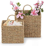 84ECO Set of 2 Seagrass Hanging Baskets by 84ECO