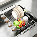 PureBox Expandable Dish Drying Rack Over/in-Sink Stainless Steel Organizer by Unknown