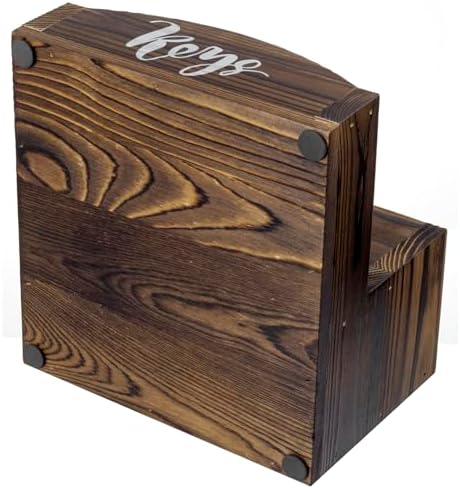 MyGift Burnt Wood Entryway Mail Organizer with Key Storage Tray - Image 7