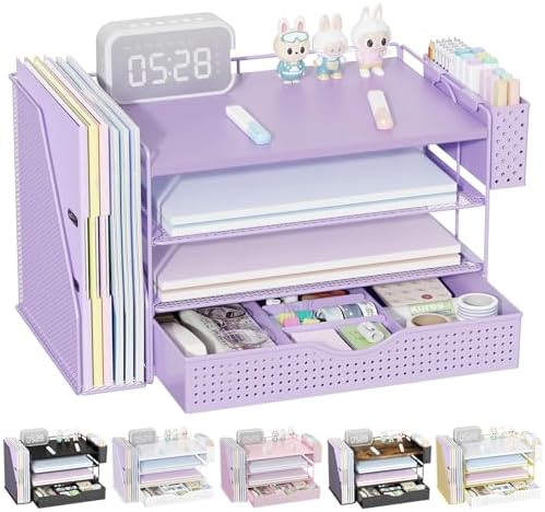 Wood Desk Organizers and Accessories with File Holder & Catalog Racks by gianotter