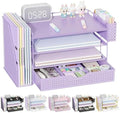 Wood Desk Organizers and Accessories with File Holder & Catalog Racks by gianotter