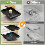 DOMNIU Pull Out Cabinet Organizers Expandable,Black,20.8"Depth,2 Pack - Image 5