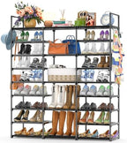 Kottwca 9-Tier Metal Shoe Rack Organizer for 50-55 Pairs - Space Saving Shoe Storage Shelf for Entryway, Closet, Bedroom, Hallway by Kottwca