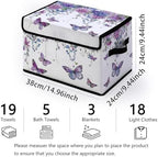 Fabric Storage Bins with Lids,Under Bed Storage Containers 3Pack - Image 2