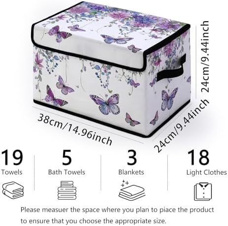 Fabric Storage Bins with Lids,Under Bed Storage Containers 3Pack - Image 2