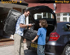 SpaceAid Heavy Duty Moving Bags 8 Pack, Large Storage Totes Bins with Backpack Straps, Strong Handles & Zippers, Packing Moving Boxes Supplies, College Dorm Room Essentials, Black - Image 2