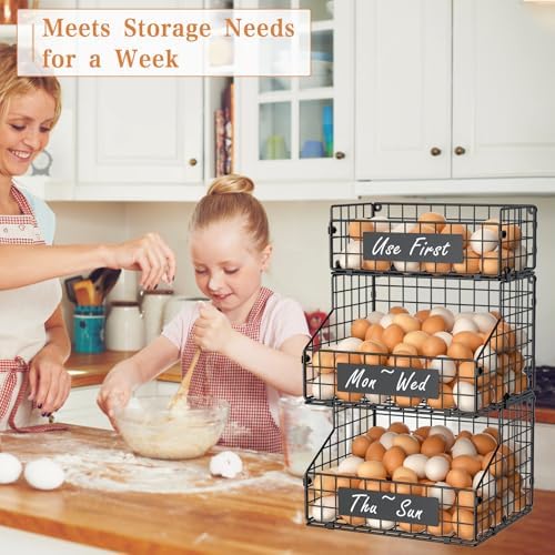 Egg Holder Countertop with DIY Nameplate for Egg Storage, Egg Container - Image 7