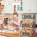 Egg Holder Countertop with DIY Nameplate for Egg Storage, Egg Container - Image 7