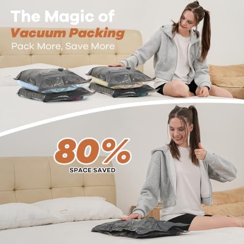 Vacuum Storage Bags for Travel with Wireless Pump for Luggage or Suitcase - Image 3